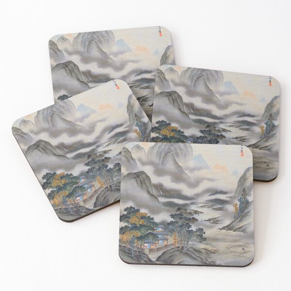 Item preview, Visiting a Friend, (Restored Japanese Painting) designed and sold by PromoteProgress.