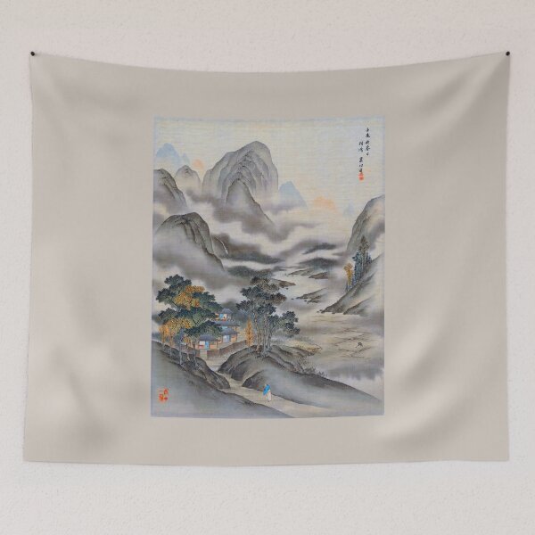 Item preview, Visiting a Friend, (Restored Japanese Painting) designed and sold by PromoteProgress.
