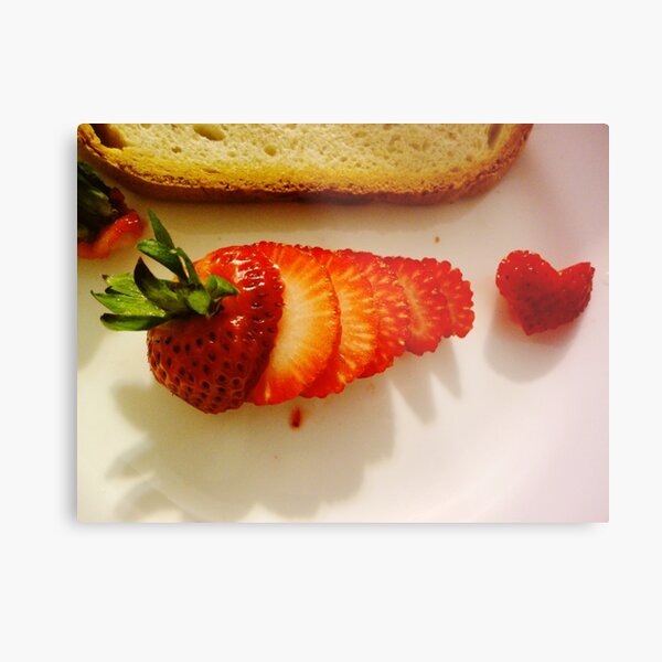 Yummy strawberry Metal Print