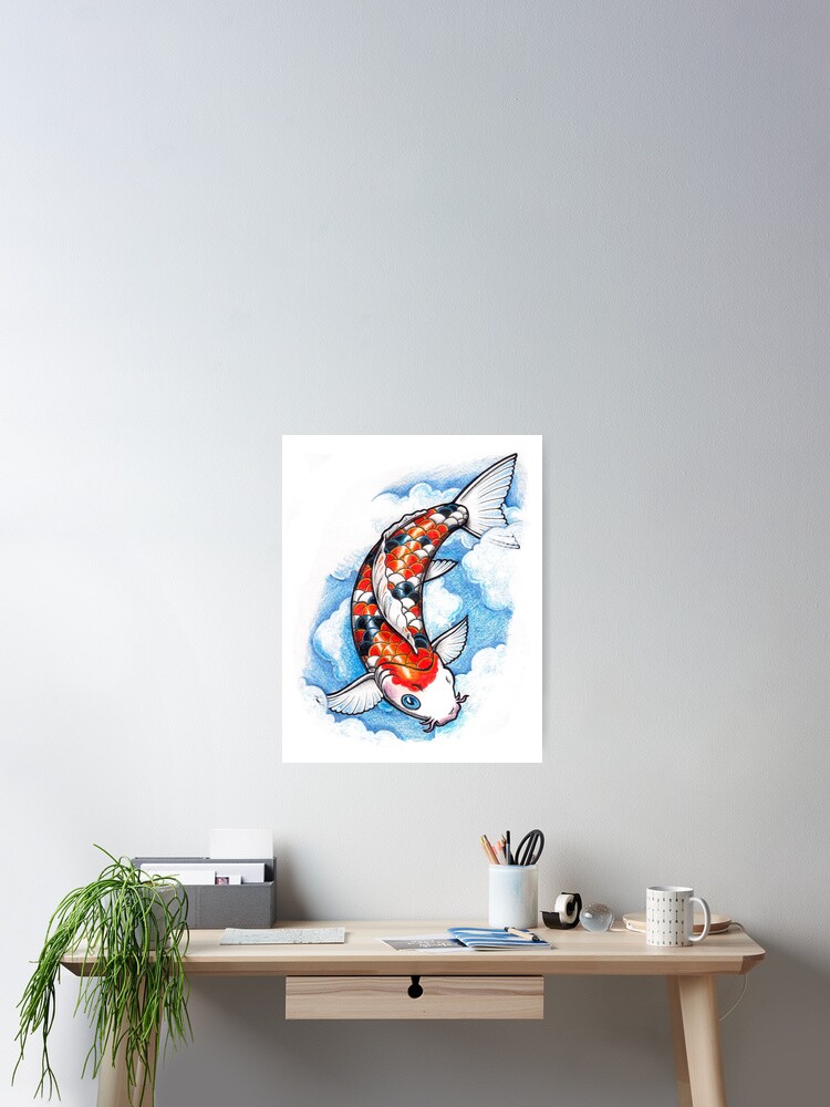 Imagen 2 de 3, Póster con la obra Koi Carp Fish, diseñada y vendida por RBEnt.