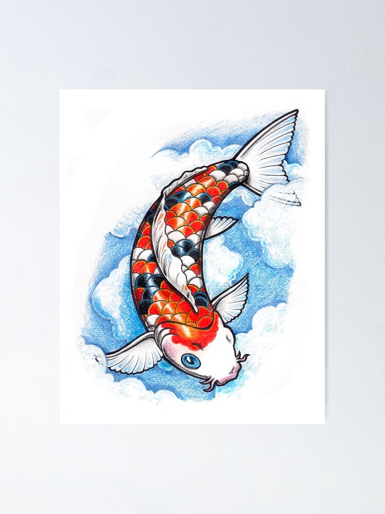 Koi Carp Fish  Poster for Sale by RBEnt