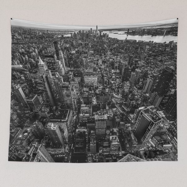 Item preview, New York Cityscape (Black and White) designed and sold by NoColorDesigns.