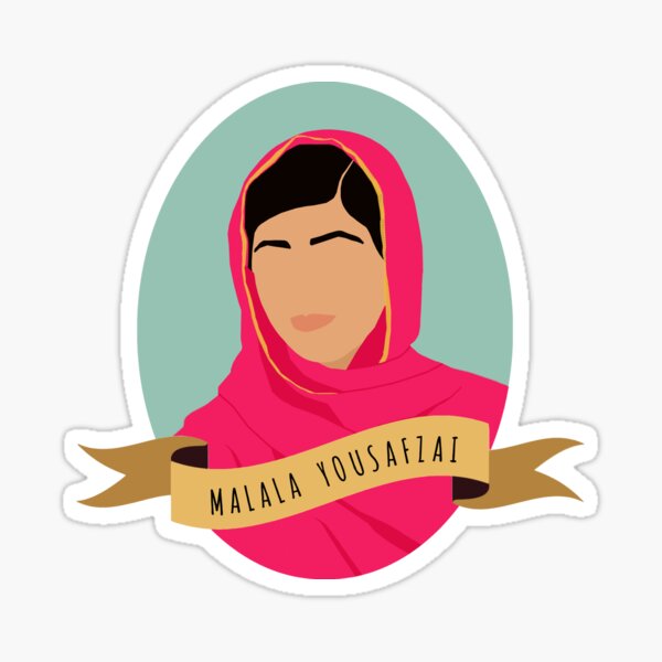 Aperçu de l'œuvre Portrait rond de Malala créée et vendue par thefilmartist.