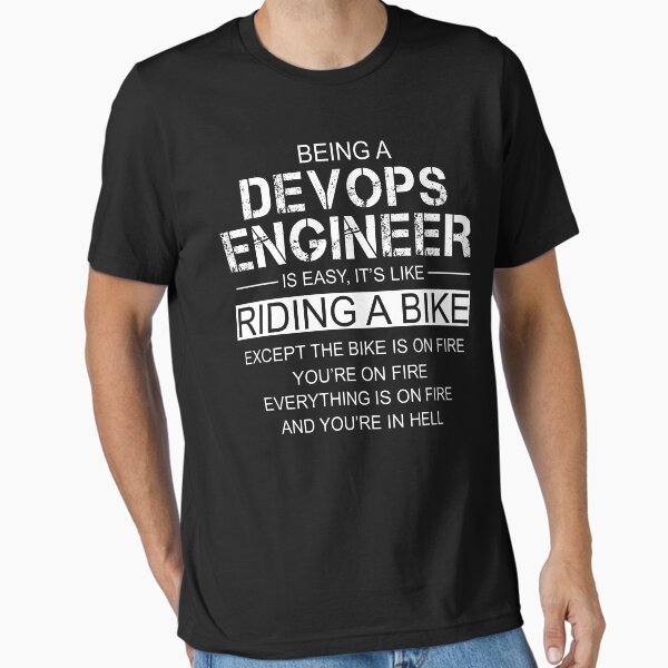 Item preview, Being A DevOps Engineer Is Easy Like Riding A Bike designed and sold by berryferro.