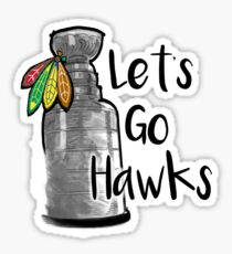 Let's Go Hawks Sticker