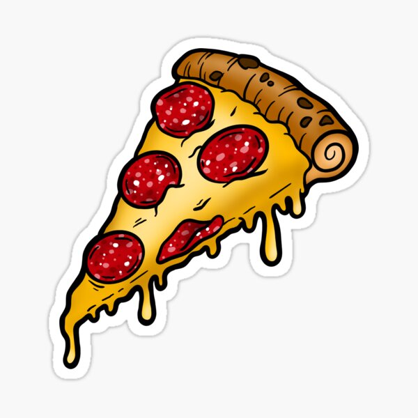 Pizza Slice Pop Sticker for Sale by Caseychaotic | Redbubble
