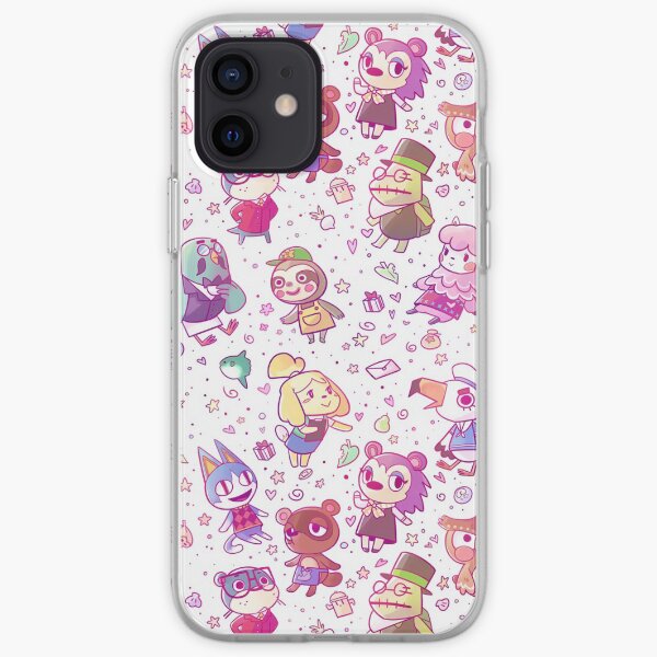 Animal Crossing Pattern iPhone Soft Case