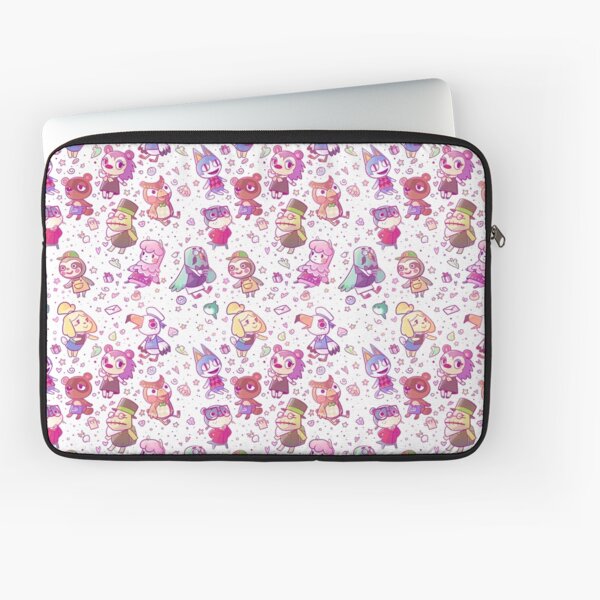 Animal Crossing Pattern Laptop Sleeve
