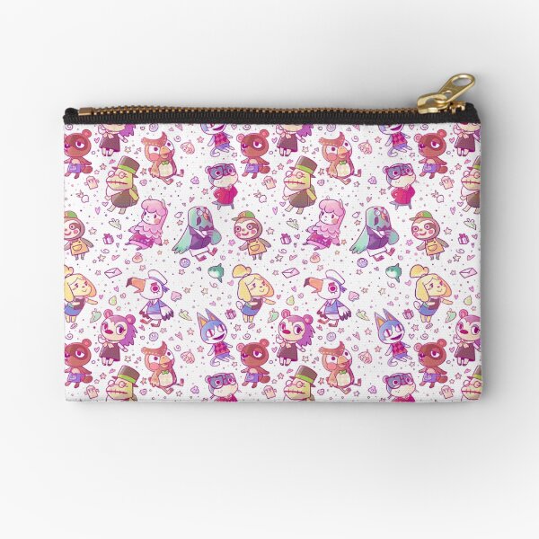 Animal Crossing Pattern Zipper Pouch