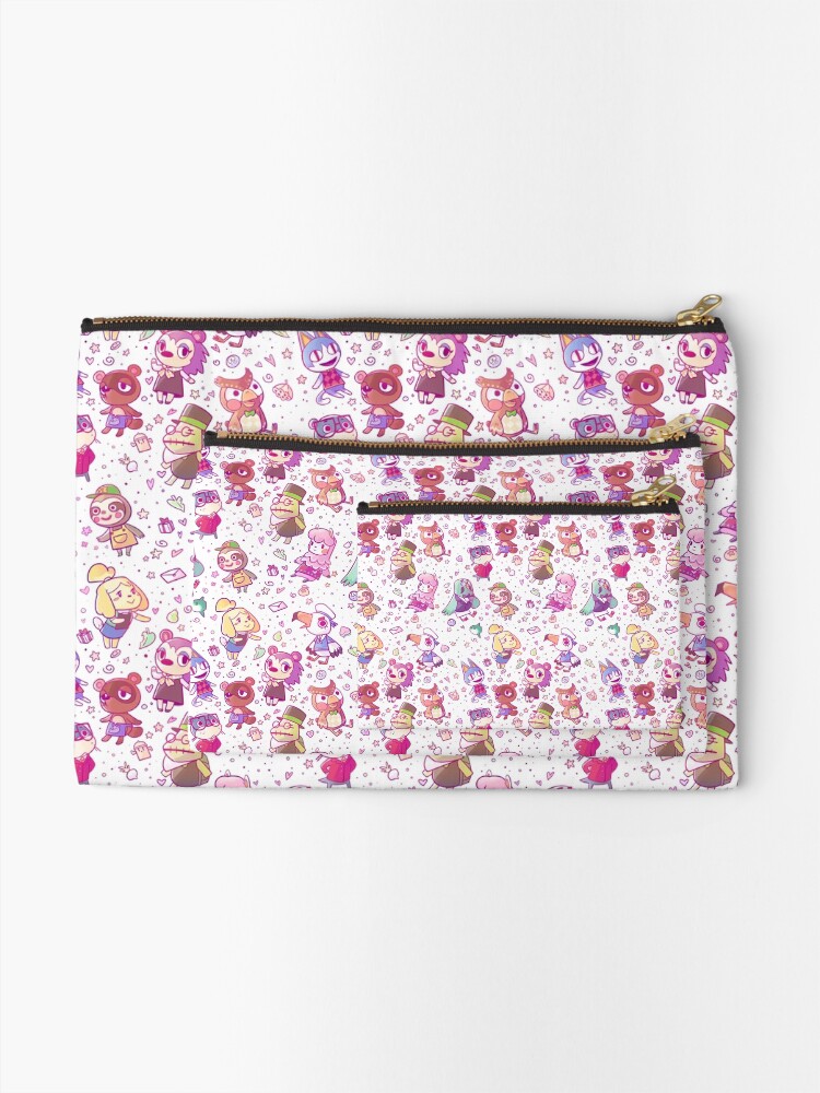 Alternate view of Animal Crossing Pattern Zipper Pouch