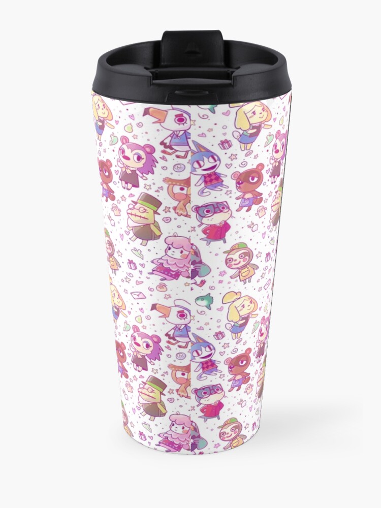 Alternate view of Animal Crossing Pattern Travel Mug