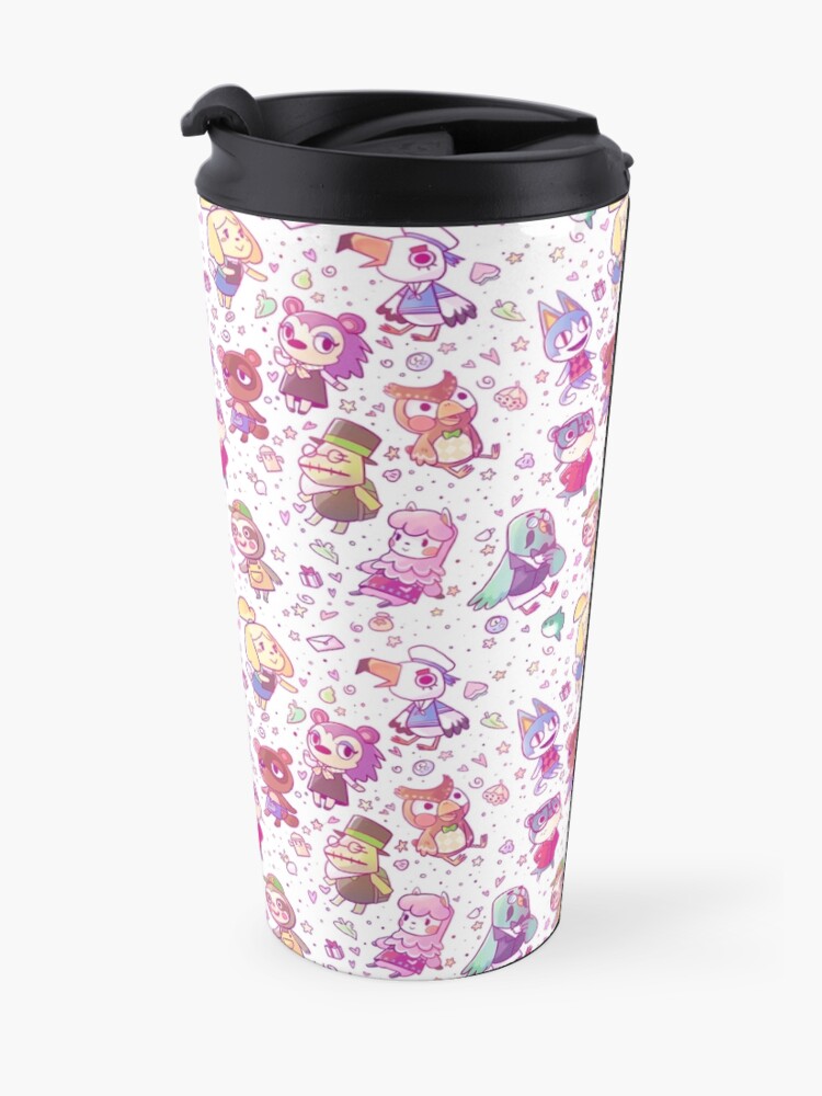 Alternate view of Animal Crossing Pattern Travel Mug