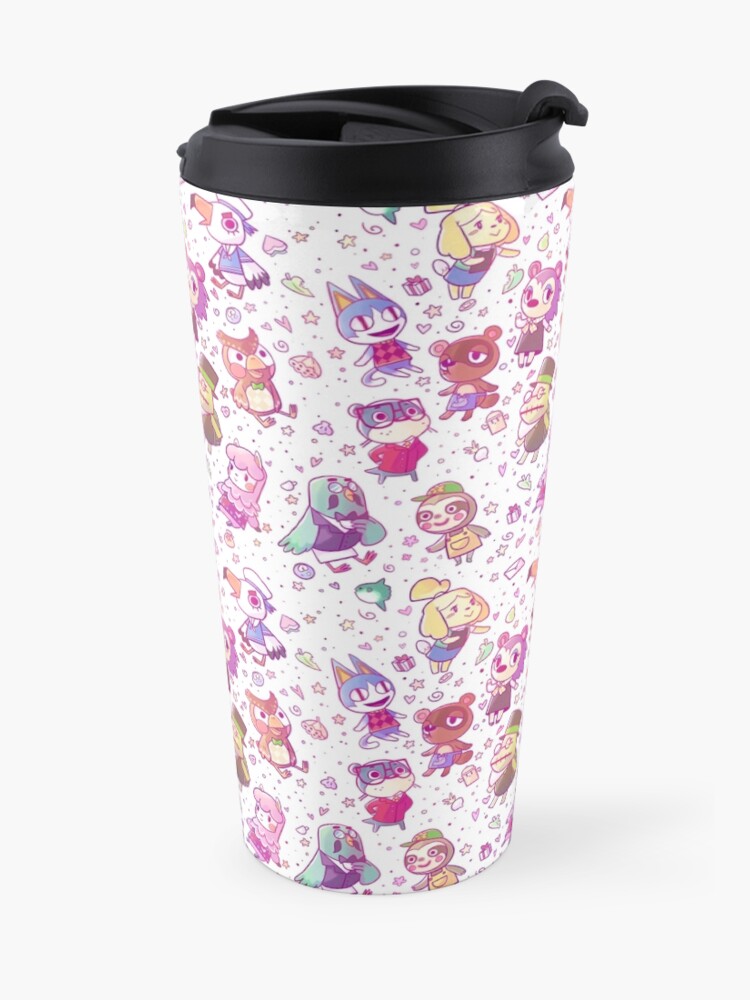 Alternate view of Animal Crossing Pattern Travel Mug