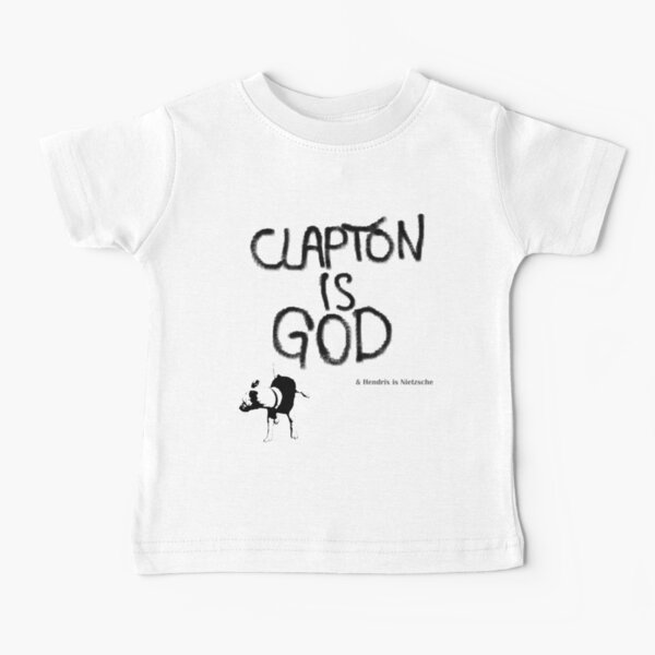 Eric Clapton: Clapton is God & Hendrix is ​​Nietzsche. Baby T-Shirt