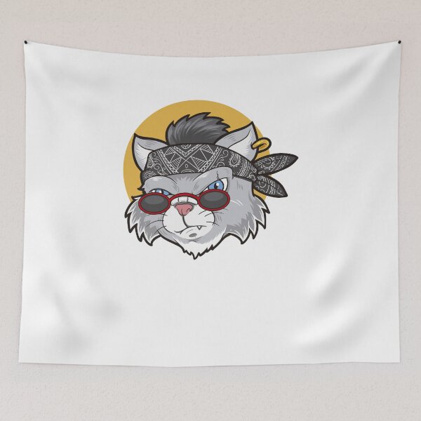 Item preview, Urban Cat Head Cartoon designed and sold by Yeniskel  Ortega Soto.