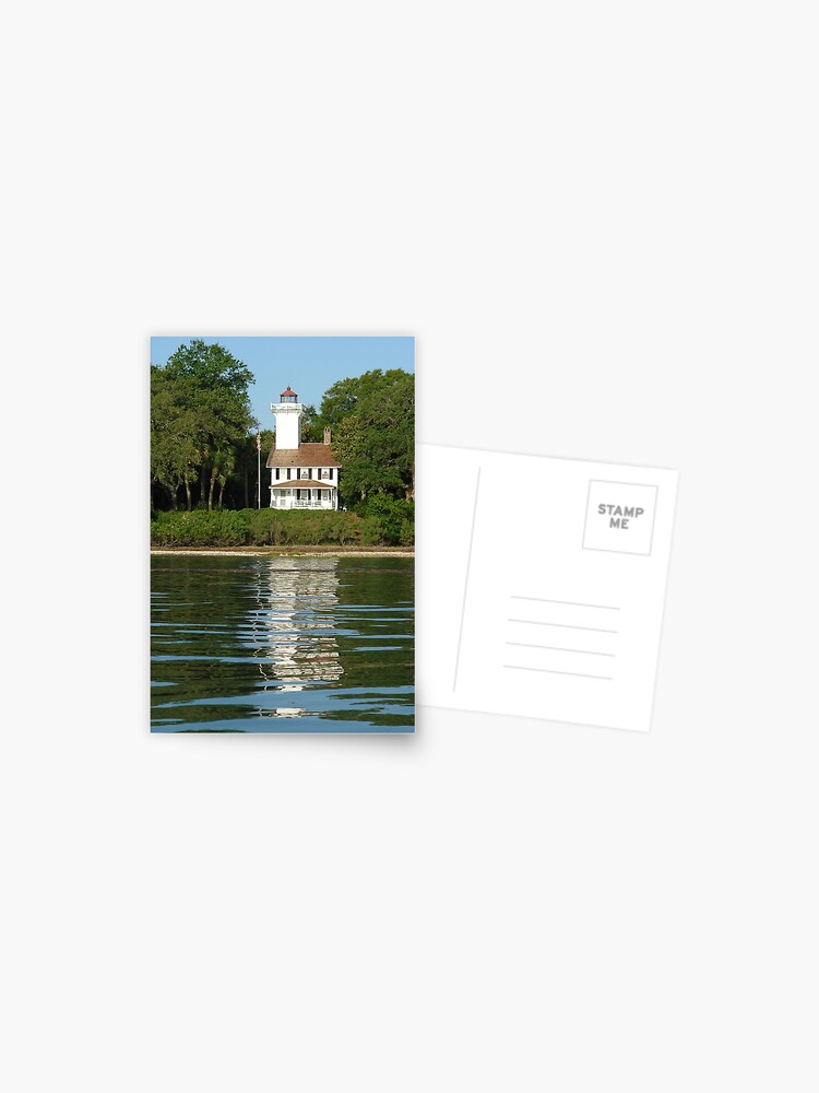 Thumbnail 1 of 2, Postcard, Daufuskie Island Lighthouse designed and sold by 2CrabbySisters.