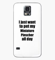 Miniature Pinscher Dog Lover Mom Dad Funny Gift Idea Case/Skin for Samsung Galaxy