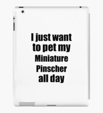 Miniature Pinscher Dog Lover Mom Dad Funny Gift Idea iPad Case/Skin