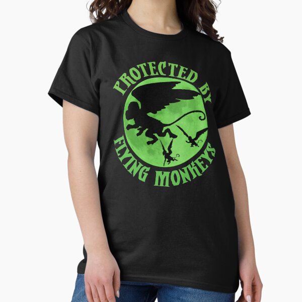 Item preview, Flying Monkey Witch Gift Protected by Flying Monkeys Wizard of Oz Wicked Witch Halloween Costume designed and sold by madeulaugh.