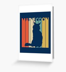 Maine Coon Cat Greeting Card