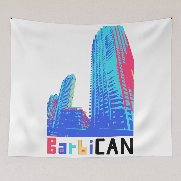 Item preview, London - The Barbican in psychedelic 1960s glory designed and sold by Geek-topia.