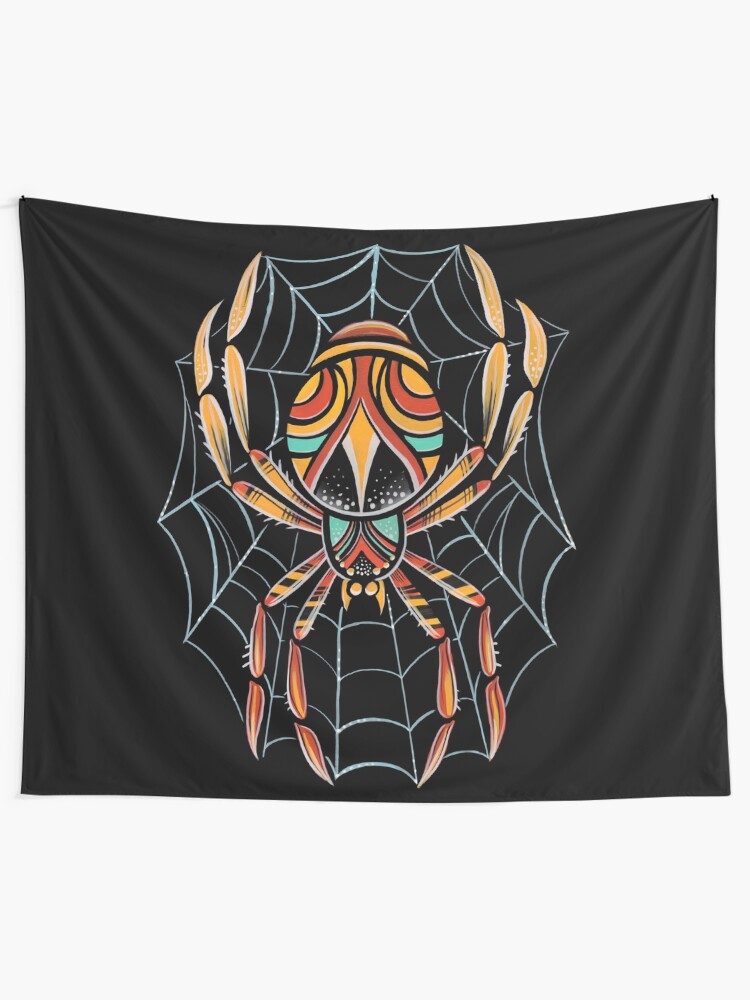 "spider " Tapestry for Sale by thomasjart Redbubble