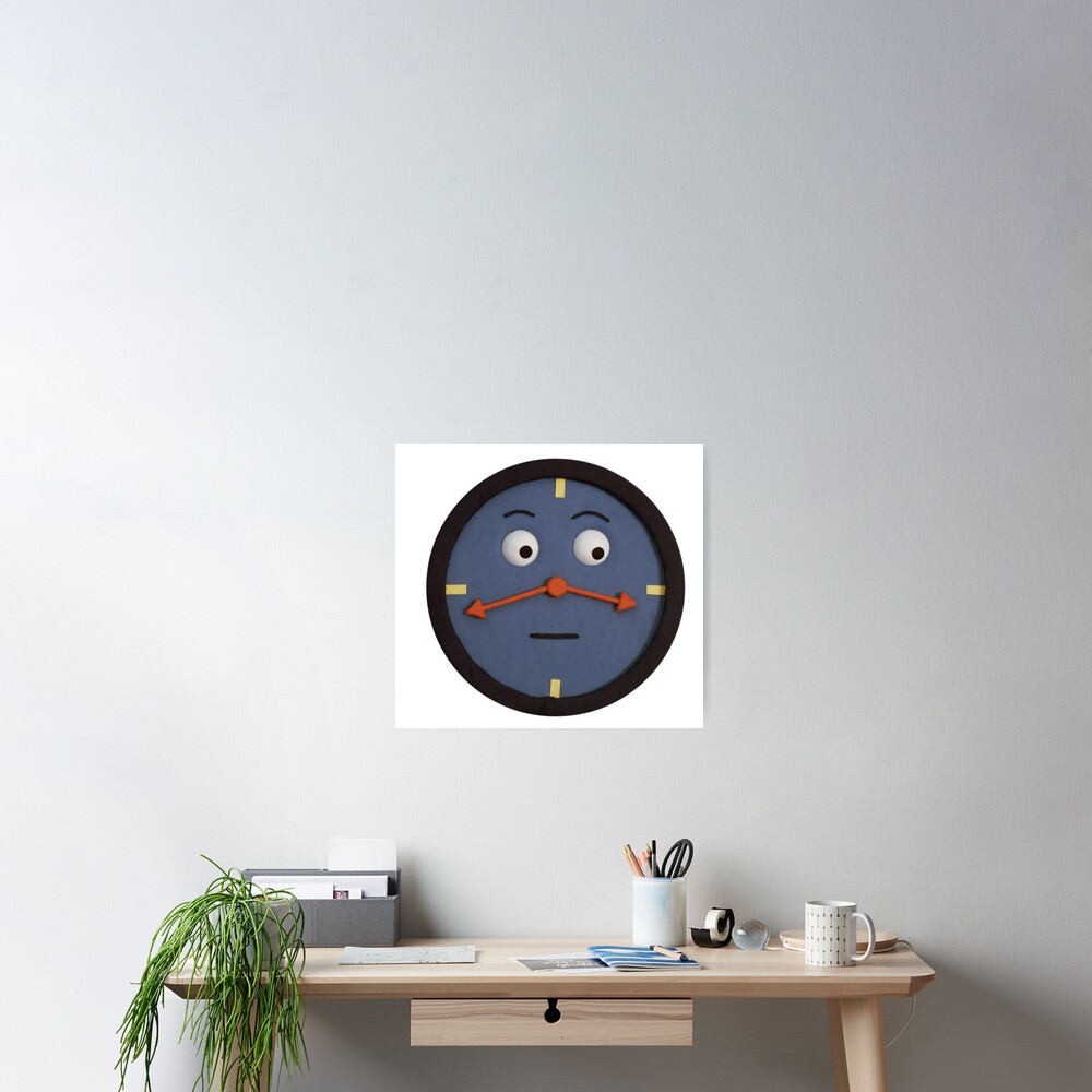 "don't hug me i'm scared clock" Poster for Sale by observation Redbubble