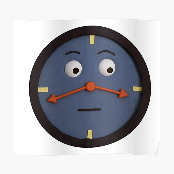 don't hug me i'm scared clock Poster