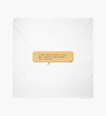 Kingdom Hearts text - I hear having friends is nice, but I wouldn't know because I don't have any Scarf