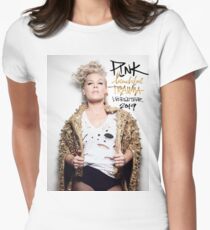 beautiful full pink 2019 tour trauma badung Women's Fitted T-Shirt