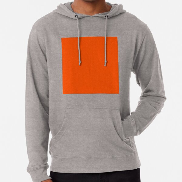 Solid orange hoodie 2025