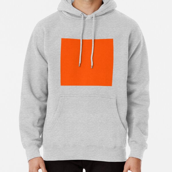 black nike hoodie with orange square