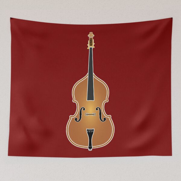 Item preview, MUSICAL INSTRUMENTS SILHOUETTES - DOUBLE BASS designed and sold by WOOFANG.