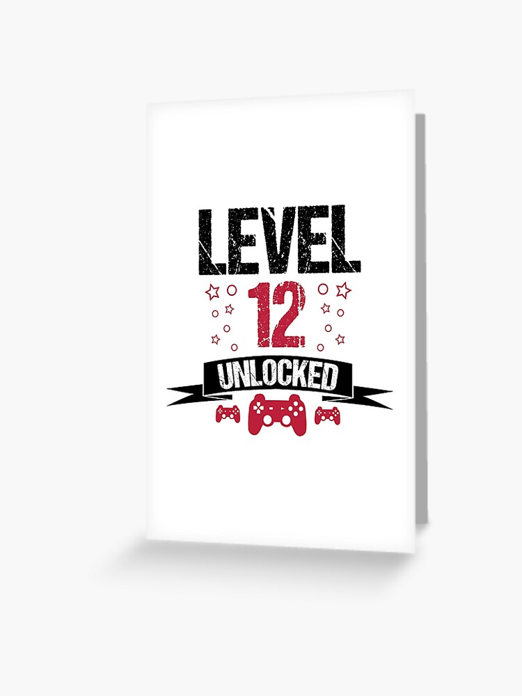  Level 12 Unlocked 12th Birthday 12 Year Old Boy Gifts Gamer  Long Sleeve T-Shirt : Clothing, Shoes & Jewelry