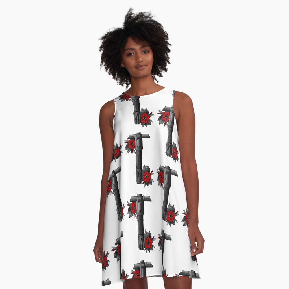 Vista previa del artículo con la obra «Vestido acampanado», diseñado y vendido por despresso.