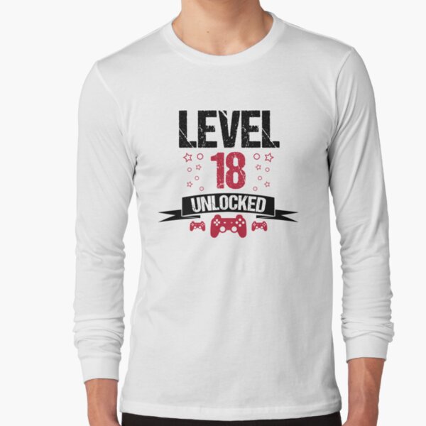 18 Level Complete Mens 18th Birthday Men Gaming Design T-Shirt by Myloot -  Pixels