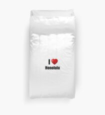 Honolulu I Love City Lover Pride Funny Gift Idea Duvet Cover