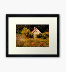 Garden Cottage Framed Print