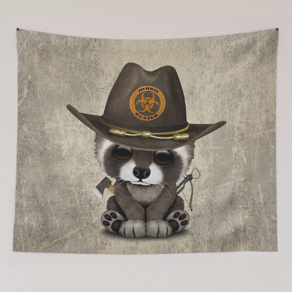 Item preview, Baby Raccoon Zombie Hunter designed and sold by JeffBartels.