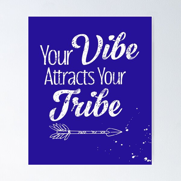 Item preview, Your Vibe Attracts Your Tribe, Boho with Saying designed and sold by SABRA - Shout your ♥︎.