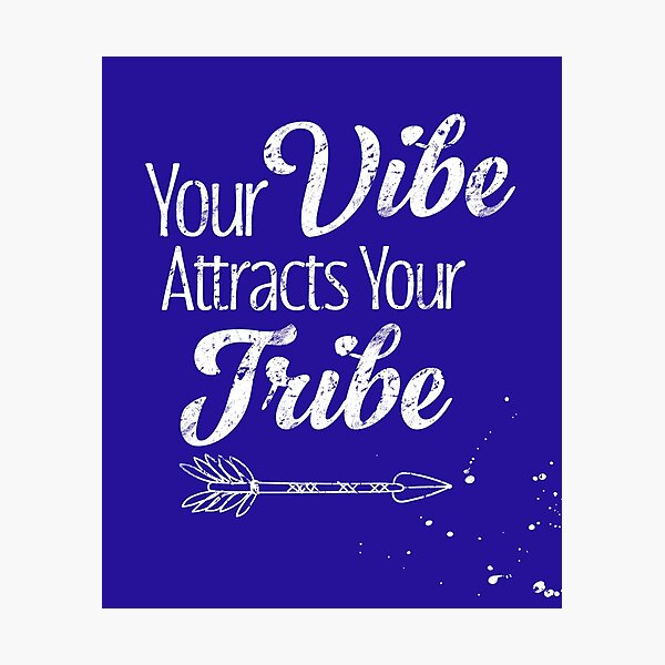 Item preview, Your Vibe Attracts Your Tribe, Boho with Saying designed and sold by SABRA - Shout your ♥︎.