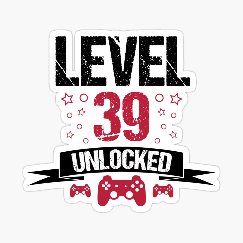 Level 39 Unlocked Gamer Happy Birthday Metal Print by OrganicFoodEmpire -  Pixels
