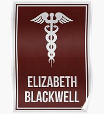 ELIZABETH BLACKWELL - Frauen in der Wissenschaft Poster