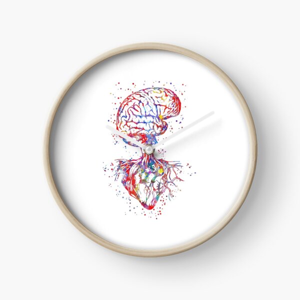Item preview, Brain and heart, heart anatomy, medical art, heart anatomy designed and sold by Rosaliartbook.
