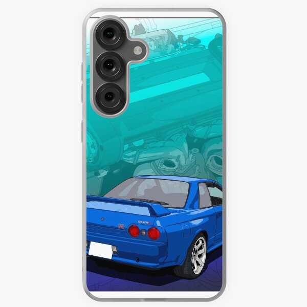 Item preview, Blue Skyline R32 GTR with RB26 background designed and sold by ArtyMotive.