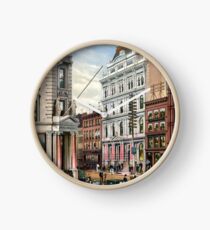 Rare large view of the New York Stock Exchange 1882 Clock