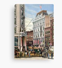 Rare large view of the New York Stock Exchange 1882 Metal Print