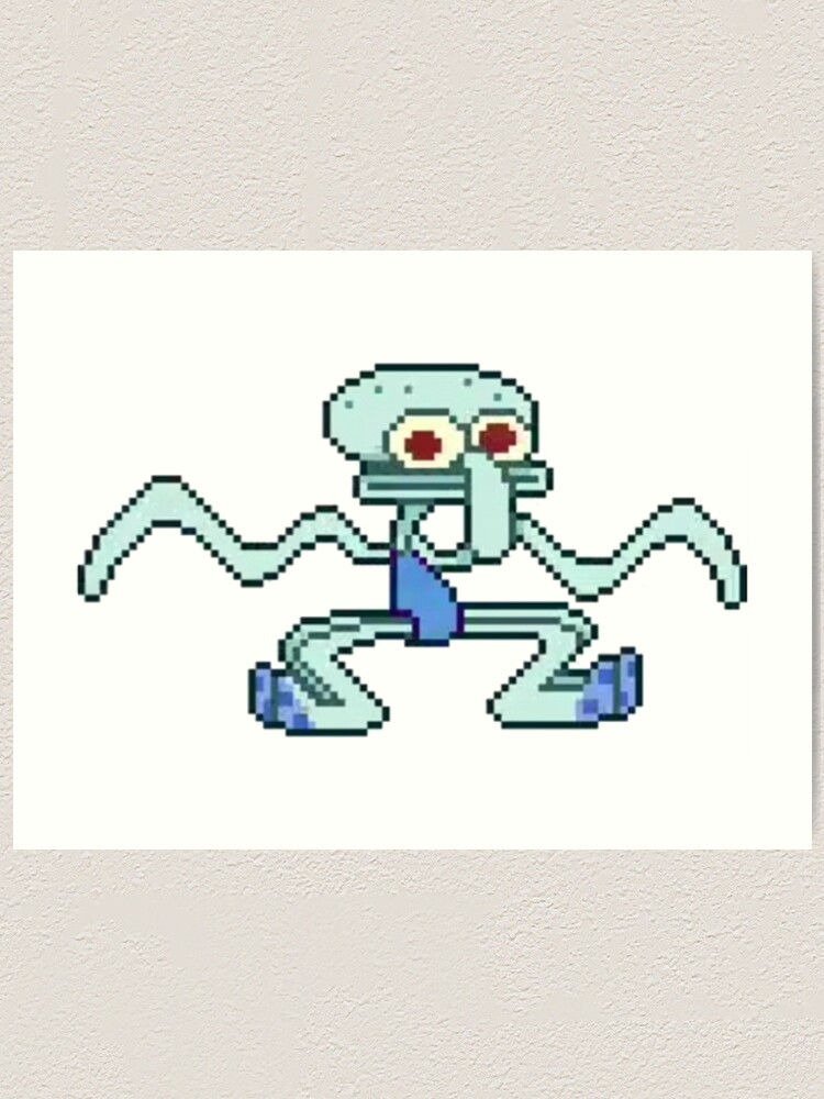 dancing squidward painting