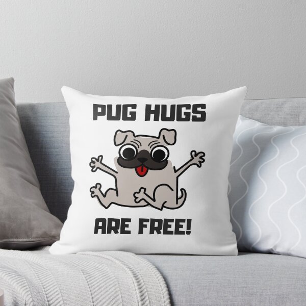 Item preview, Pug Hugs Are Free - Funny, Cute Puppy Dog Design designed and sold by maxhater.