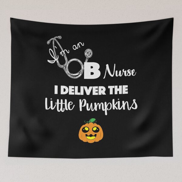 Item preview, I Check The Little Pumpkins | Halloween OB Nurse  designed and sold by SugarMootz.
